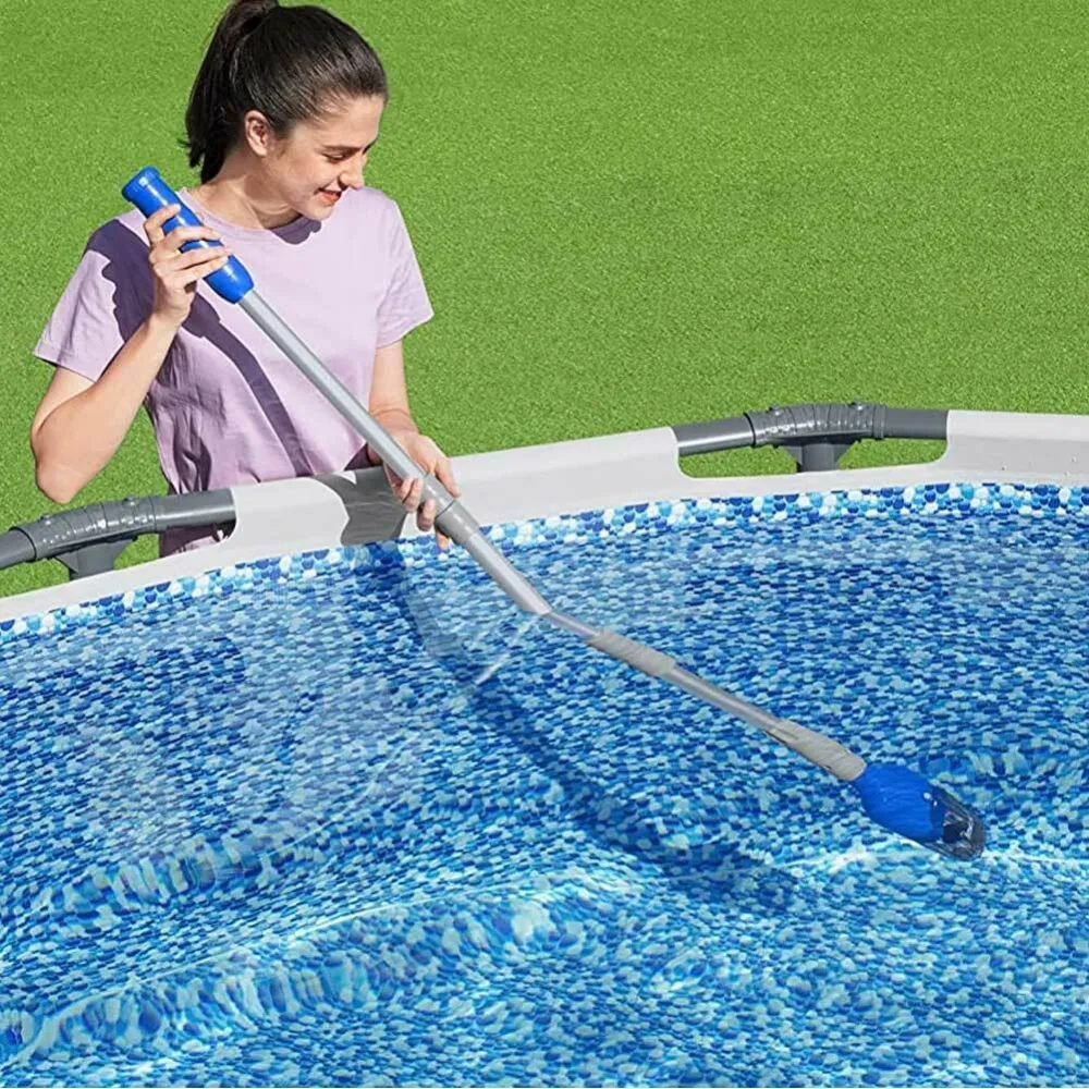Bestway Flowclear Aspiratore Elettrico Pulizia Fondo Piscina Telescopico Batteri