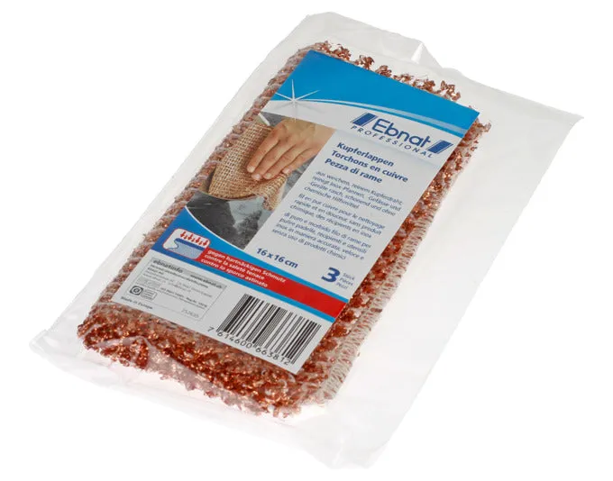 EBNAT stracci rame 3 pezzi 16x16 cm