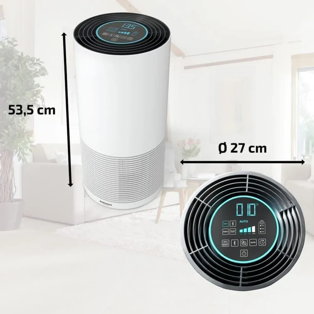 Soehnle Air Fresh Clean 400 Purificatore Aria Sanificatore con Modalità Notte