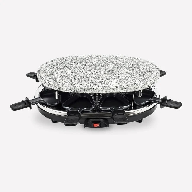 Ⓜ️🔵🔵🔵 H.Koenig RP85 - Raclette con VERA PIETRA GRANITO per 8 persone
