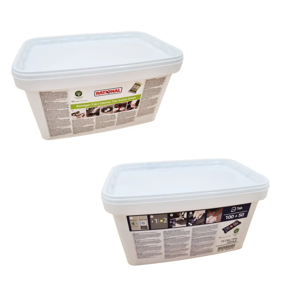Schede Cleaner Rational 150 Active Green + 150 Care Schede con CareControl per ICombi Pro/Classic Spenset