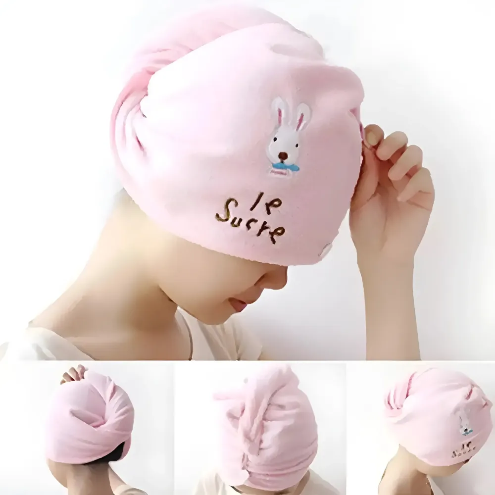 Asciugamano per Capelli Bunny