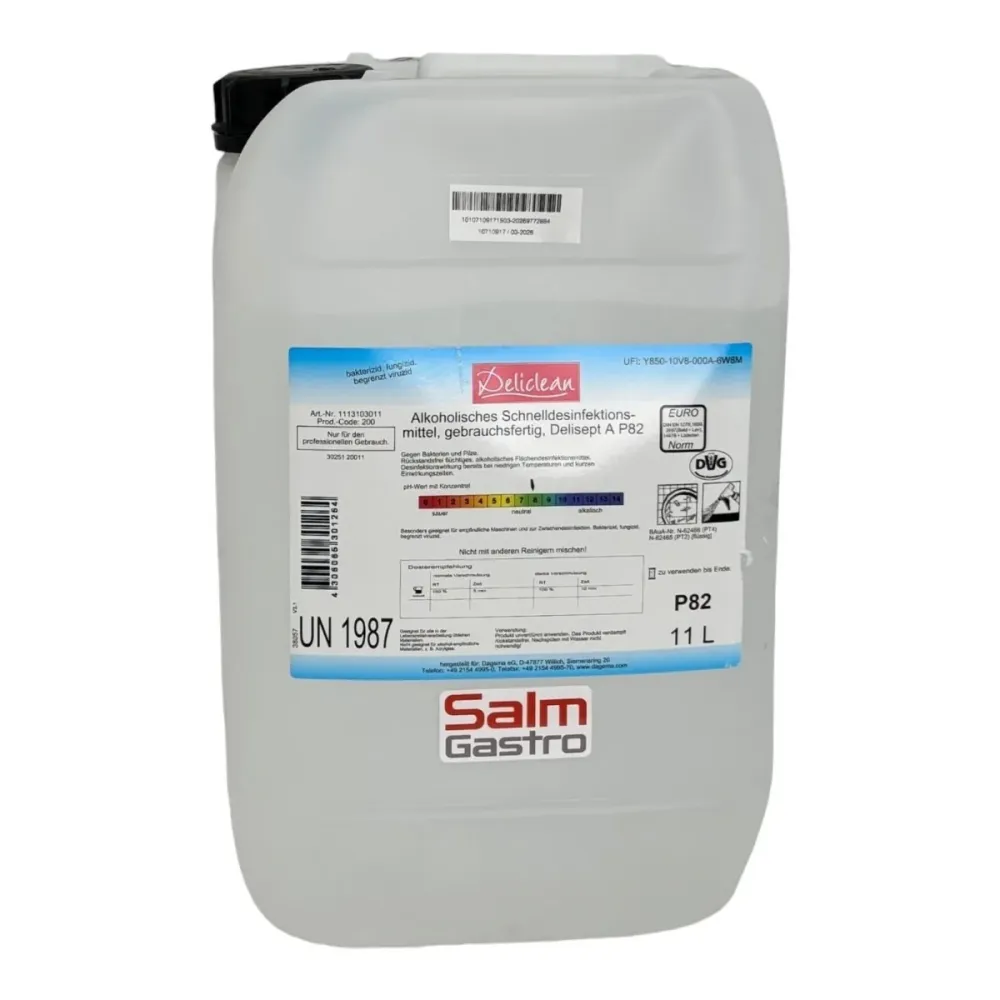 Deliclean Delisept p82 Fluido di disinfezione rapido 11L