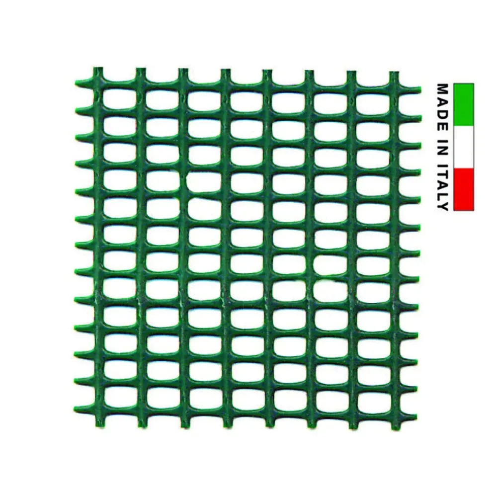 Rete plastica quadretta verde mm.5x5 - maglia mm.5x5, altezza cm.100