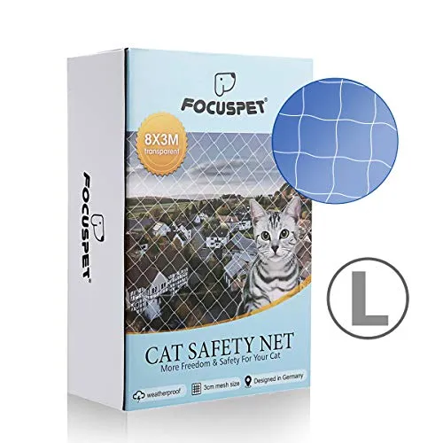 Focuspet Rete Protettiva per Gatti, 3X8M di Sicurezza Animali ...