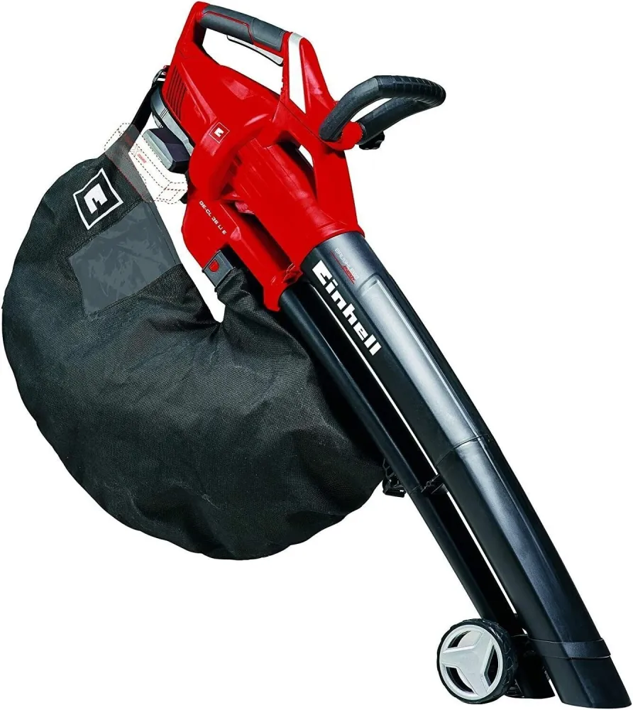 einhell GE-CL 36 Li E Soffia/Aspira Batteria + 2 batteria da 4 Ah e Caricabat per Tagliasiepi