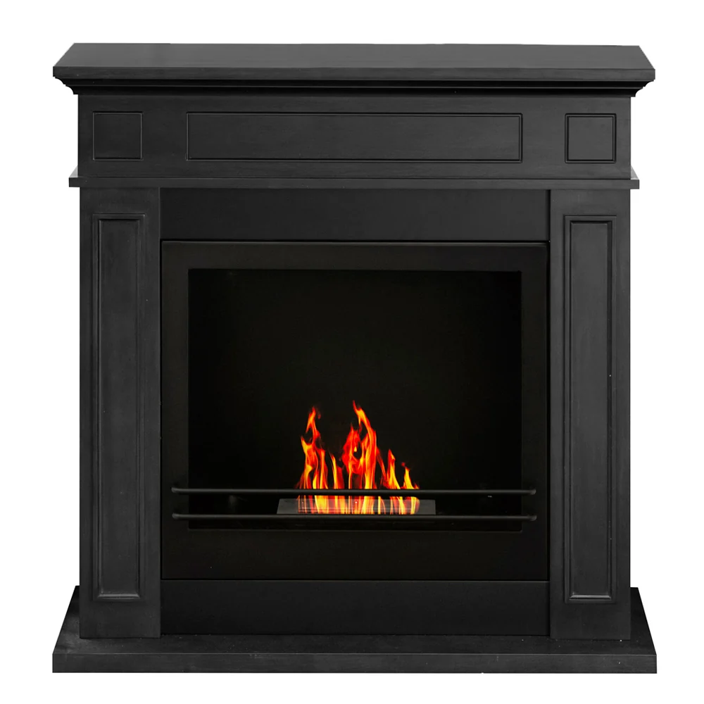 BIOCAMINO DA TERRA JEFFERSON NERO L 89,5 x H90,5 x P28 Acciaio Inox