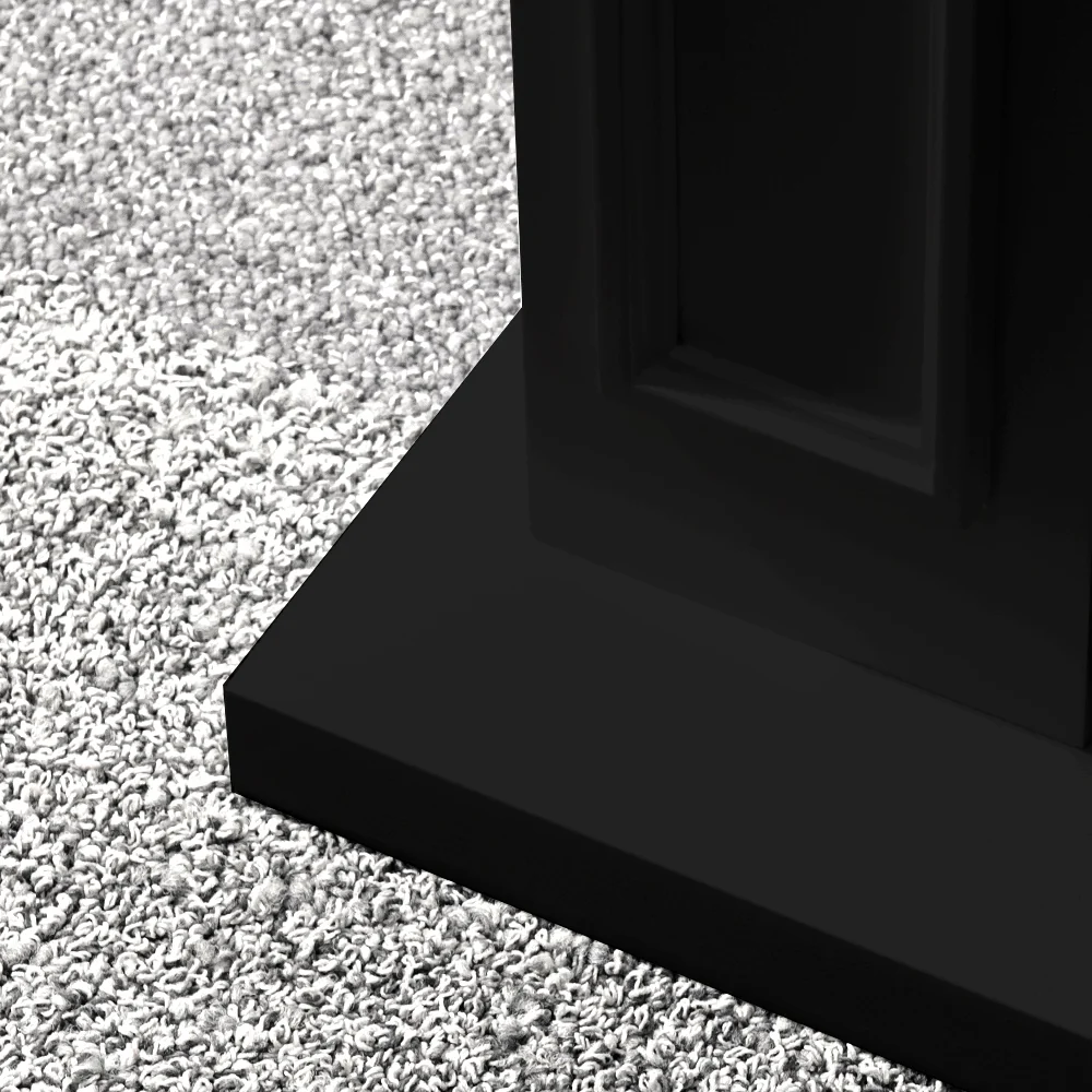 BIOCAMINO DA TERRA JEFFERSON NERO L 89,5 x H90,5 x P28 Acciaio Inox