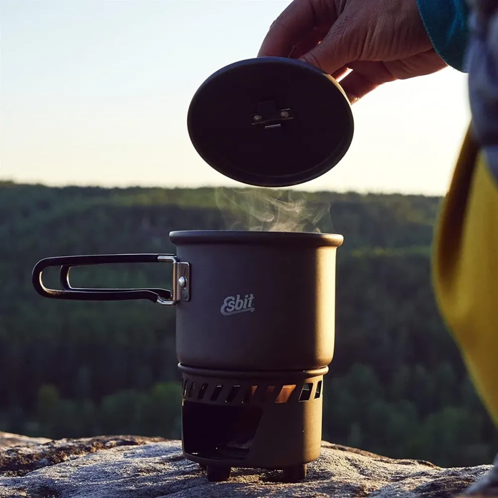 ESBITT Brand Cooking Set Solve Studio per accampamento Sopravvivere al cibo Acqua Riscaldamento
