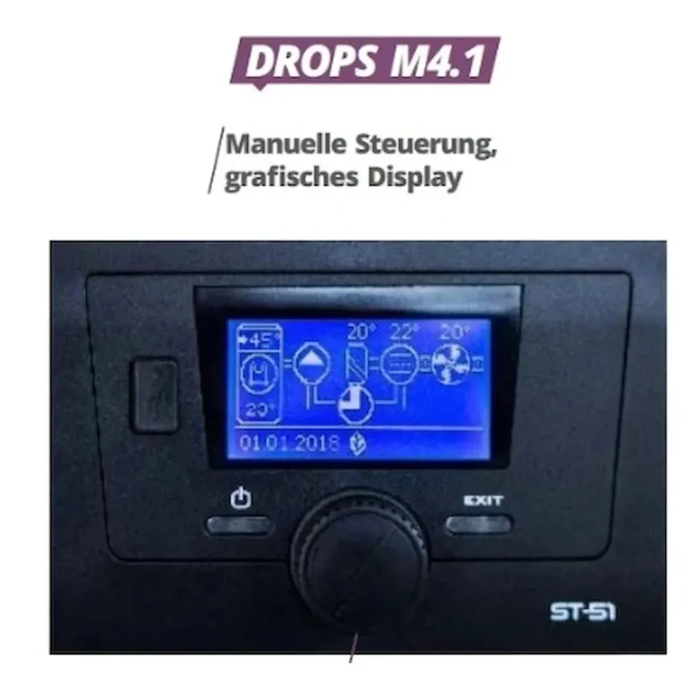 Pompa di calore per il riscaldamento dell'acqua potabile dell'acqua sanitaria DROPS M4.1M