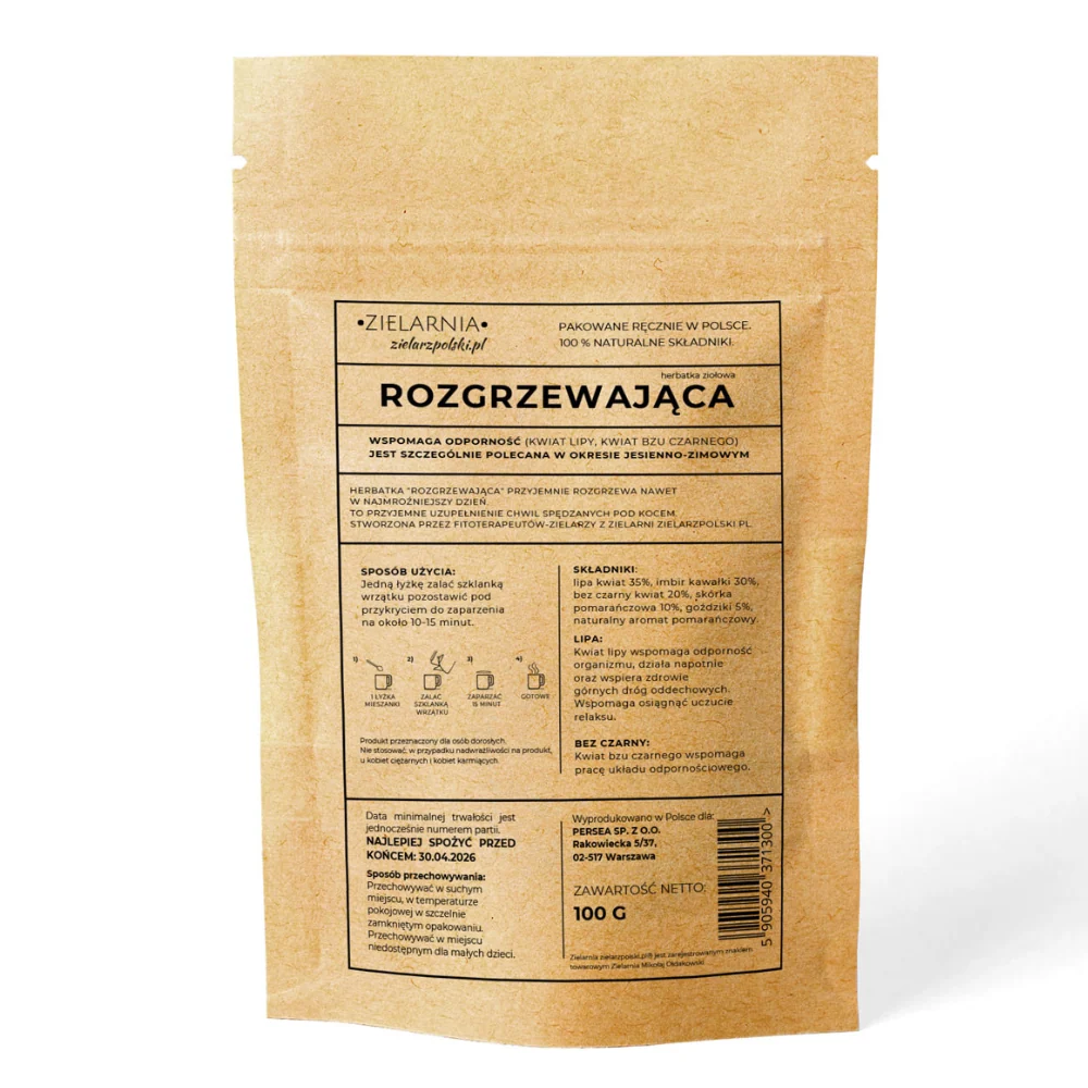 Riscaldamento - Tè alle erbe 100g ZIELARZPOLSKI.PL