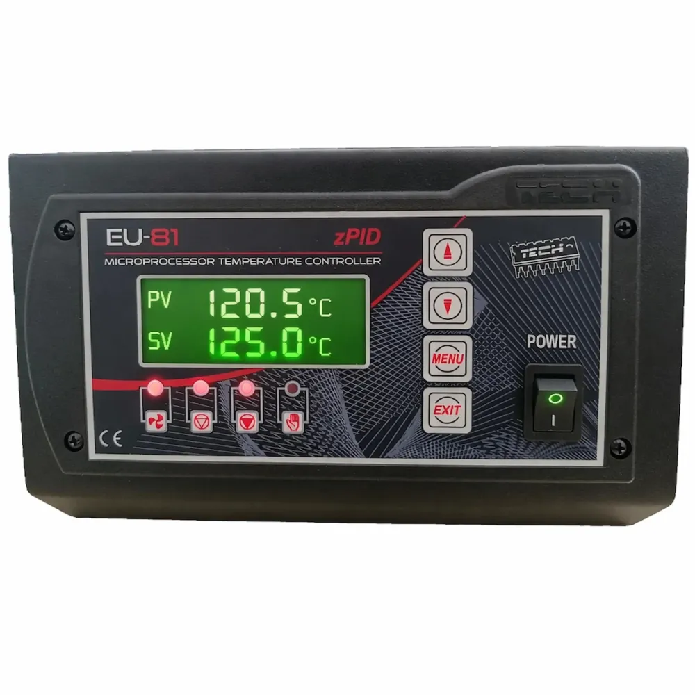 TECH EU-81 zPID controllo caldaia Regolatore di riscaldamento PID con sensore fumi