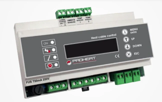 CENTRALINA DI CONTROLLO HEAT CABLE CONTROL PER RISCALDAMENTO PAVIMENTO HCC01