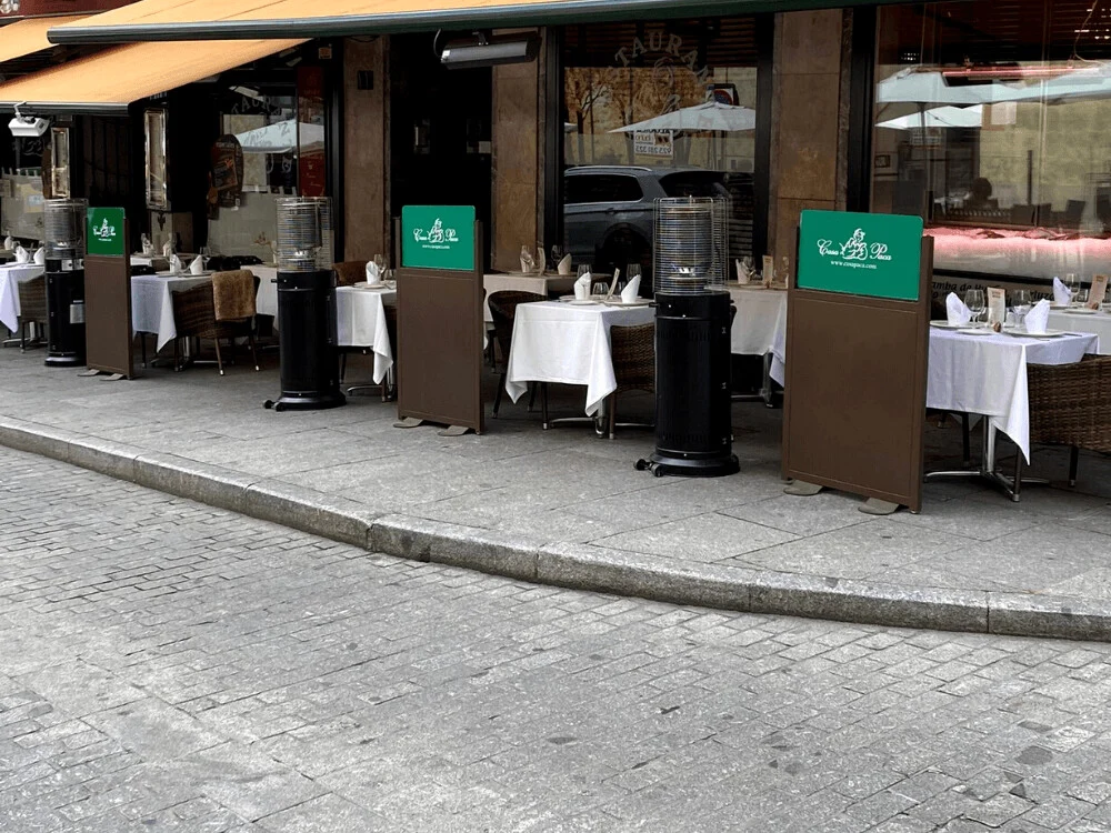 Braciere Riscaldante Aquecedor Exterior Gás Corona Baixa