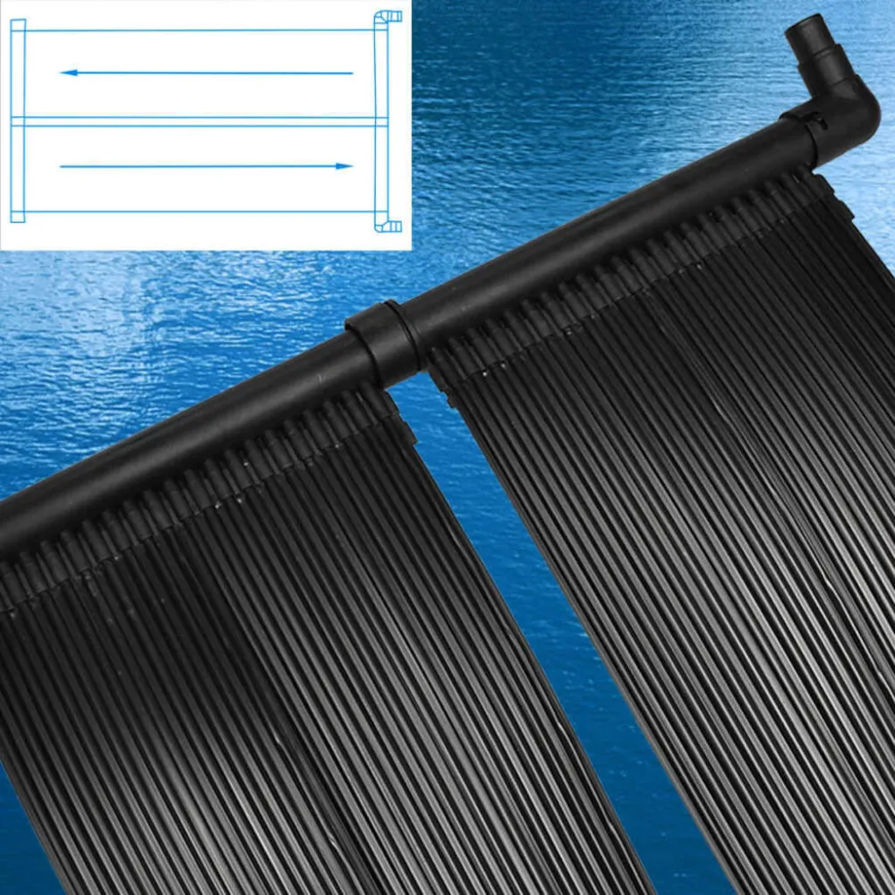 Pannello Solare Riscaldatore per Piscina 80x620 cm Riscaldamento Rapido dell'Acqua