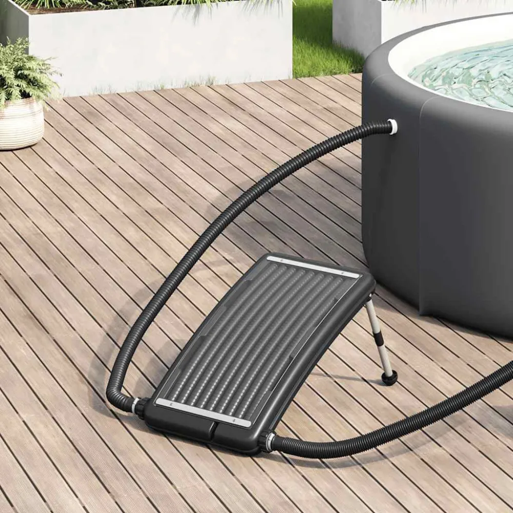 Pannello Solare Termico Curvo per Piscina 72,5x46 cm con Sensore di Temperatura