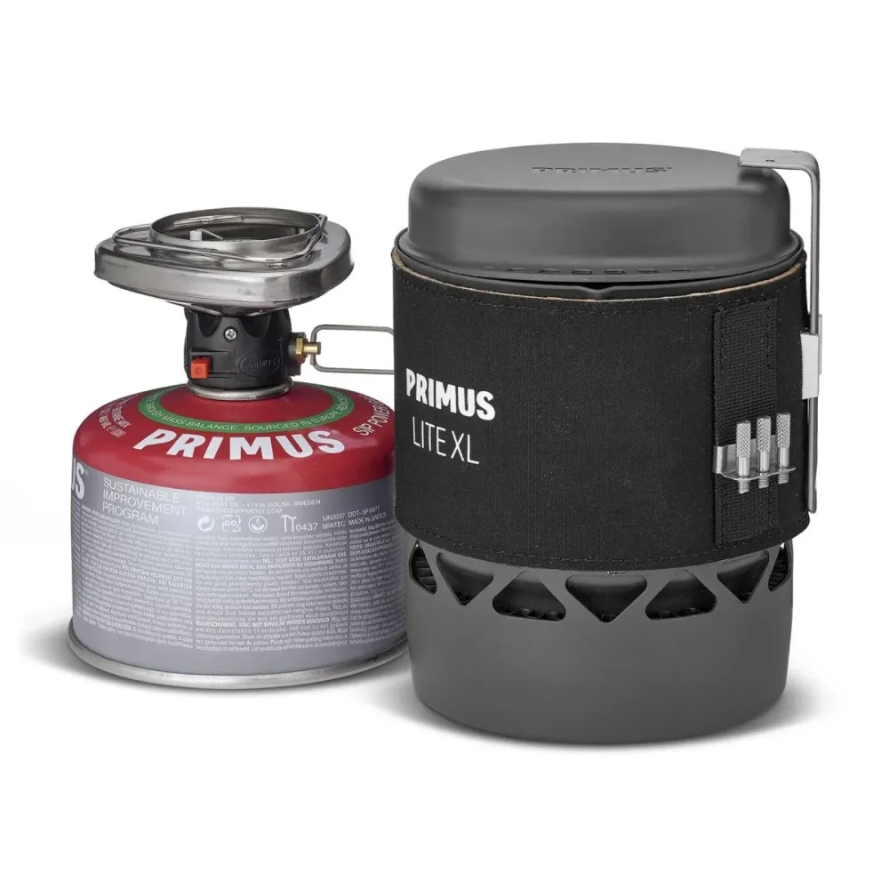 Primus Lite XL Cooking Set POT 1L Burner da escursionismo riscaldatore di cibi da campeggio leggero