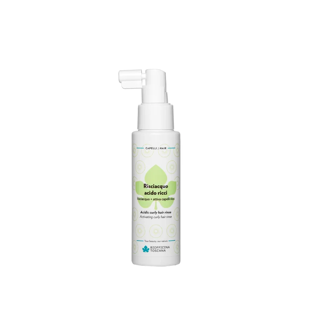 RISCIACQUO ACIDO RICCI Risciacquo+ attiva capelli ricci 100 ml BIOFFICINA TOSCANA