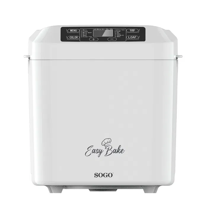 Macchina per il pane multifunzione 1 kg 550W con 12 programmi automatici display digitale e timer 13 ore Sogo