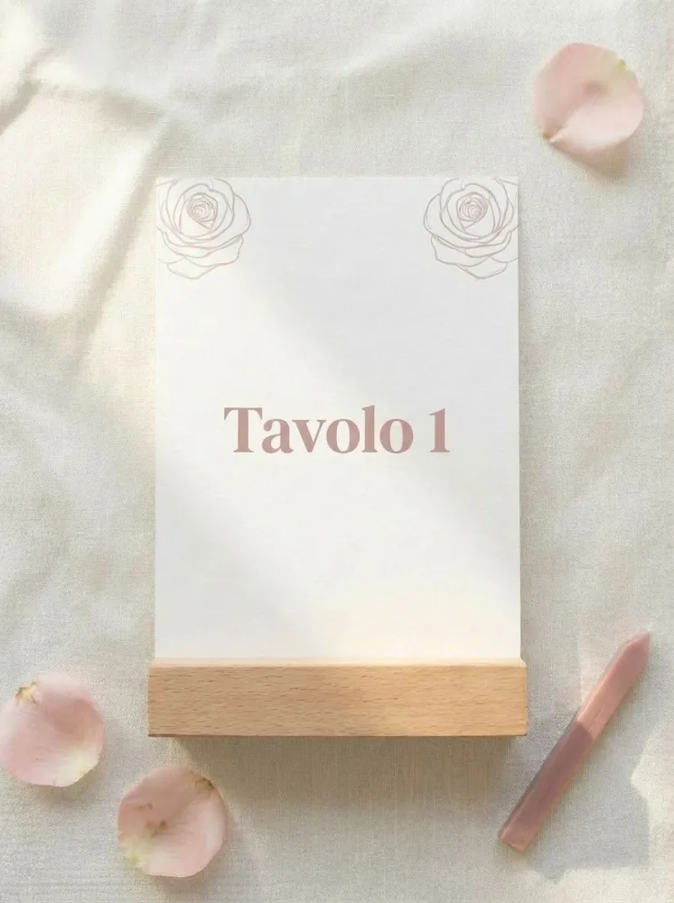 Segnatavolo - Rose