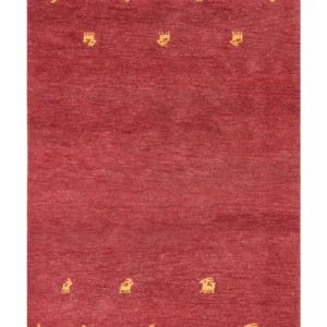 Tappeto Gabbeh lana rosso 160 x 230 cm YARALI