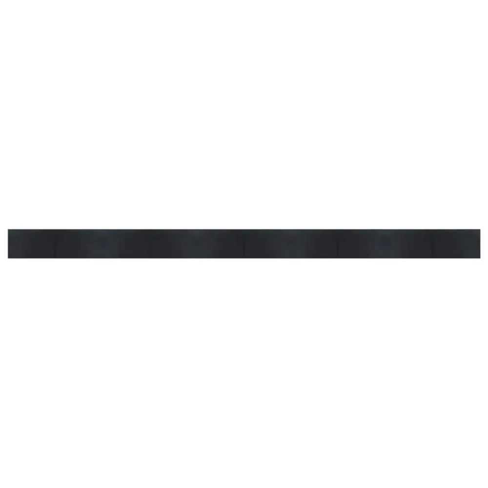 Tappeto Rettangolare Nero 60x1000 cm Bambù con Certificazione CE