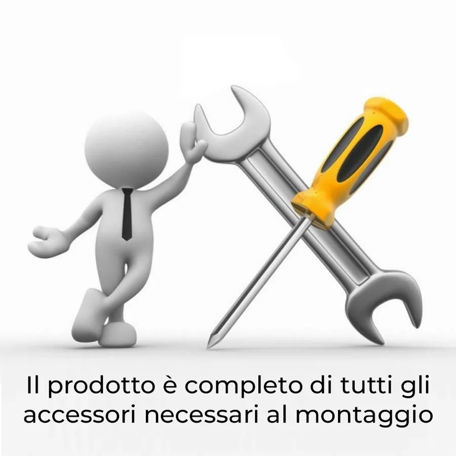 Batteria bidet con scarico automatico Paffoni serie Iris - Cromo/Bianco