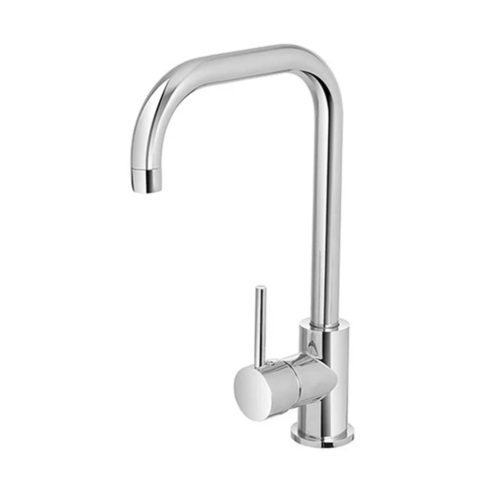 Rubinetto per lavello da cucina con canna svedese Rubiflux - Finitura Cromata