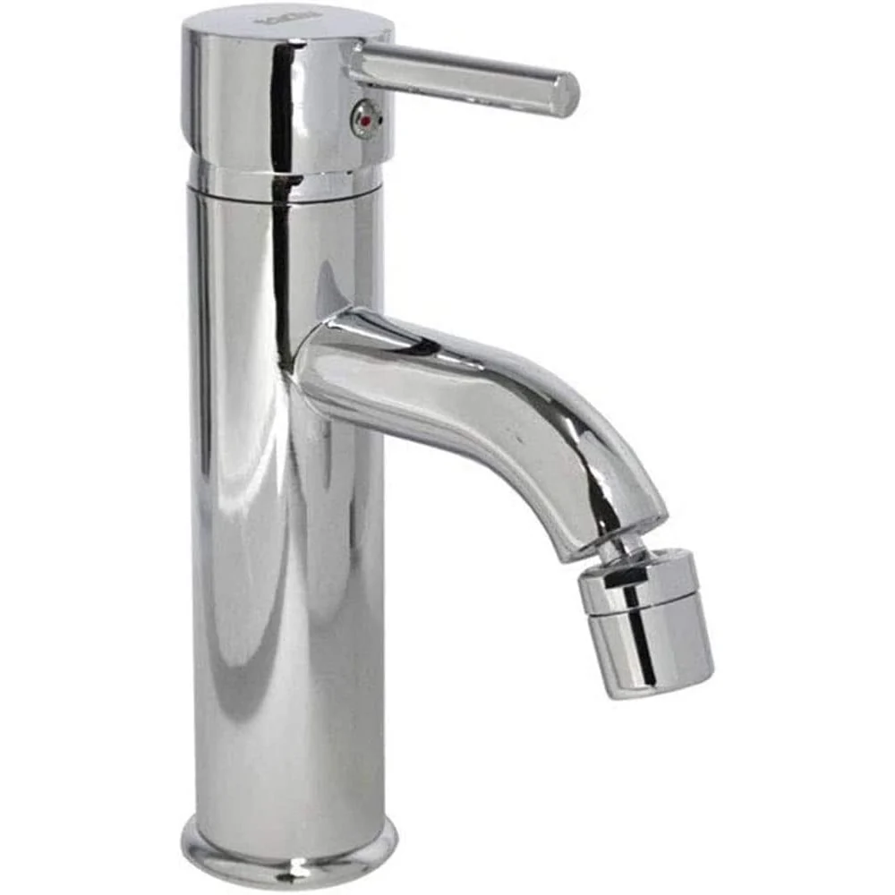 Rubinetto bidet moderno miscelatore cromato lucido modello Pisa