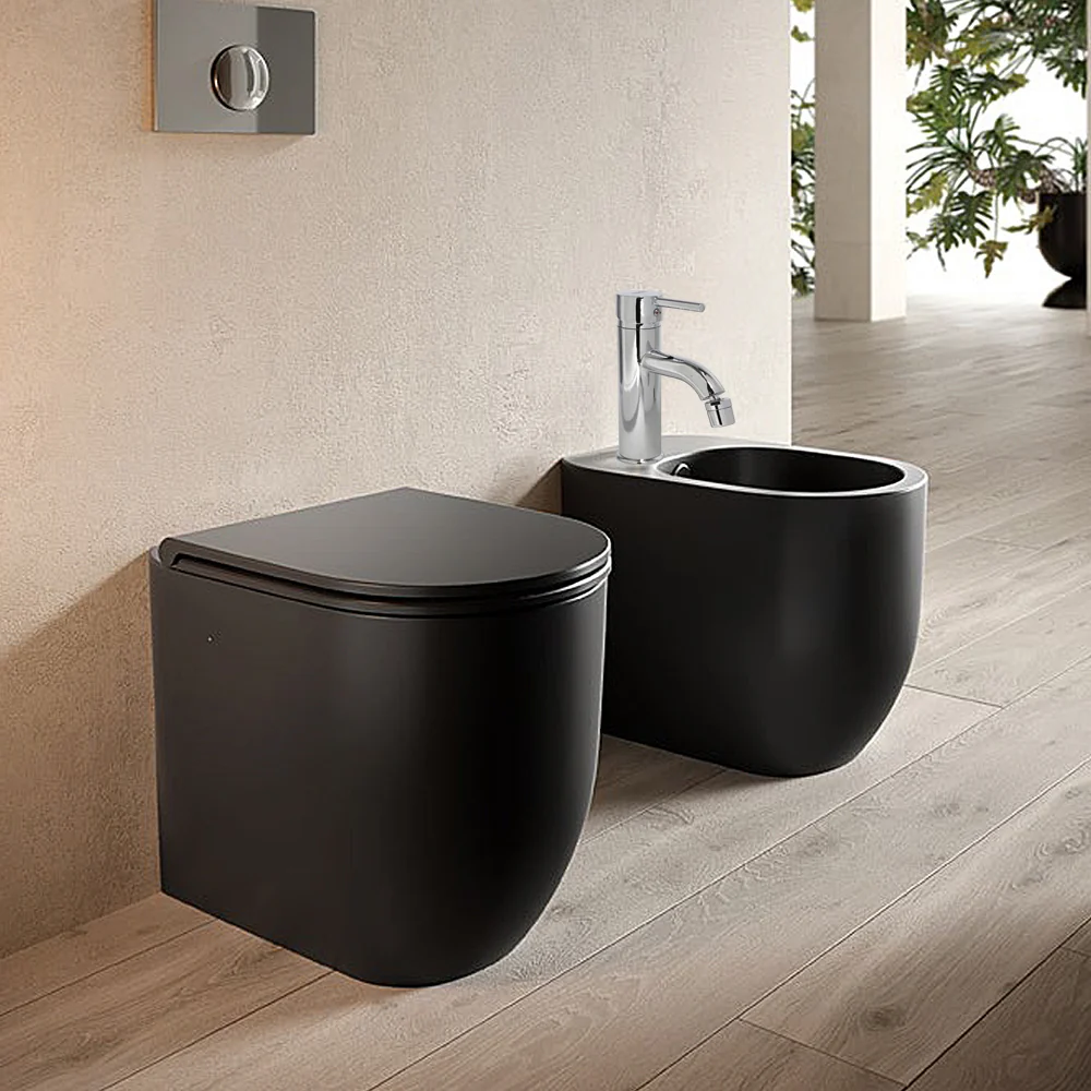 Rubinetto bidet moderno miscelatore cromato lucido modello Pisa