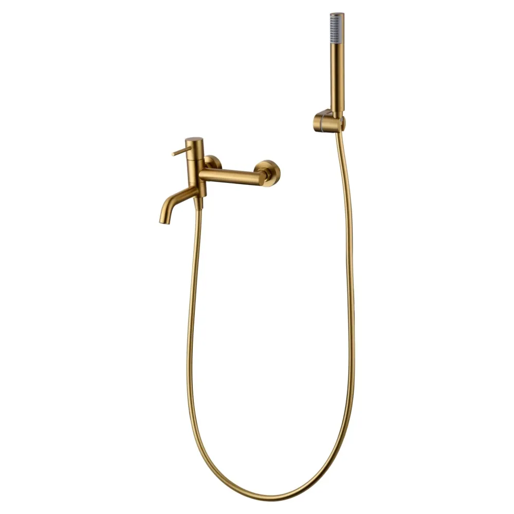 Imex - Monza set bagno-doccia monocomando oro spazzolato