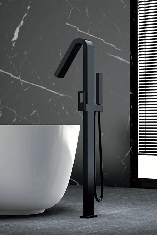 Imex - Suecia rubinetto per vasca da bagno indipendente nero opaco