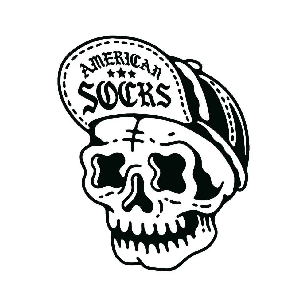 Skater Skull - Rug American Socks