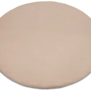 Tappeto BUNNY cerchio taupe sabbia IMITAZIONE PELLICCIA DI CONIGLIO cercle 140 cm
