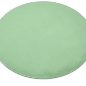 Tappeto BUNNY cerchio verde IMITAZIONE PELLICCIA DI CONIGLIO cercle 120 cm