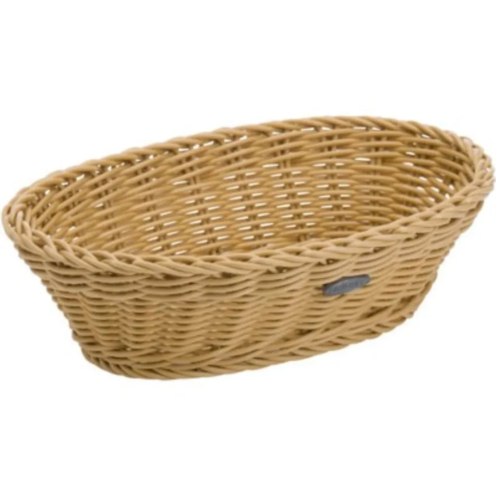 Cestino da tavolo ovale, h-beige, 23,5x16x6,5 cm
