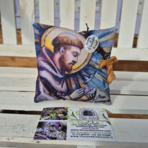 San Francesco – Cuscino con Lavanda e Collana Tau - Centenario San Francesco 2026