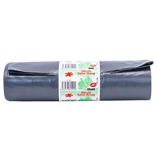 Sacchi Spazzatura Neri 70x110 cm - Capacità 110 Litri - Buste Grandi Ultra Resistenti e Pratiche | R.F. Distribuzione