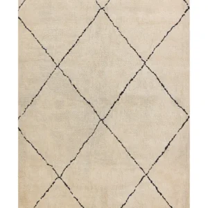 Tappeto beige e nero 140 x 200 cm MUTKI