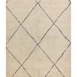 Tappeto beige e nero 160 x 230 cm MUTKI