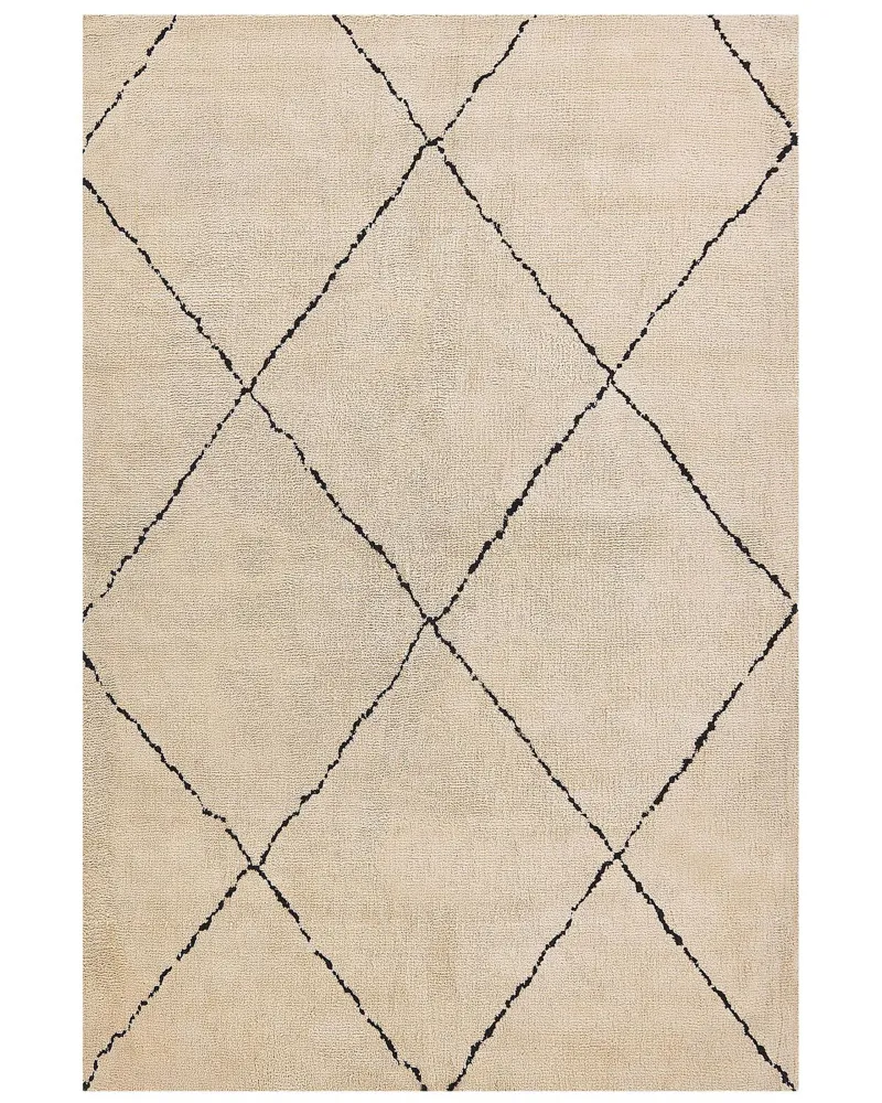 Tappeto beige e nero 200 x 300 cm MUTKI