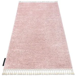Tappeto BERBER 9000 rosa Frange berbero marocchino shaggy 140x190 cm
