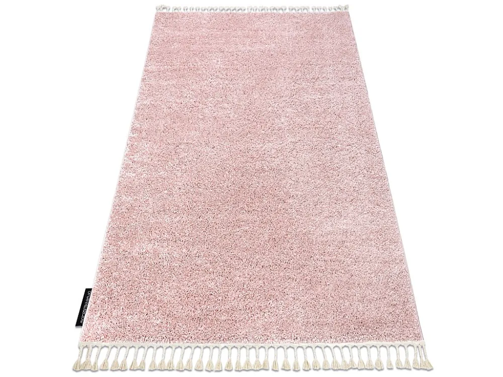 Tappeto BERBER 9000 rosa Frange berbero marocchino shaggy 140x190 cm