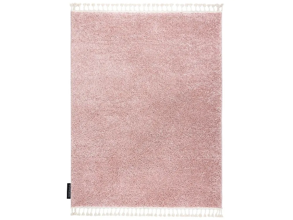 Tappeto BERBER 9000 rosa Frange berbero marocchino shaggy 140x190 cm