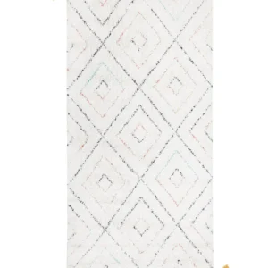 Tappeto bianco 80 x 150 cm Shaggy KARTAL