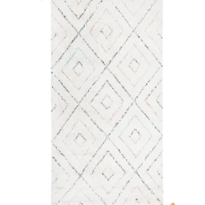 Tappeto bianco 80 x 150 cm Shaggy KARTAL