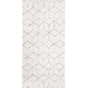 Tappeto bianco 80 x 150 cm Shaggy SAKARYA