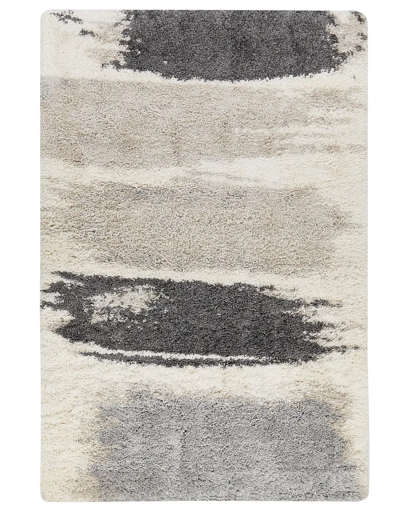 Tappeto bianco e grigio 160 x 230 cm MARTUNI
