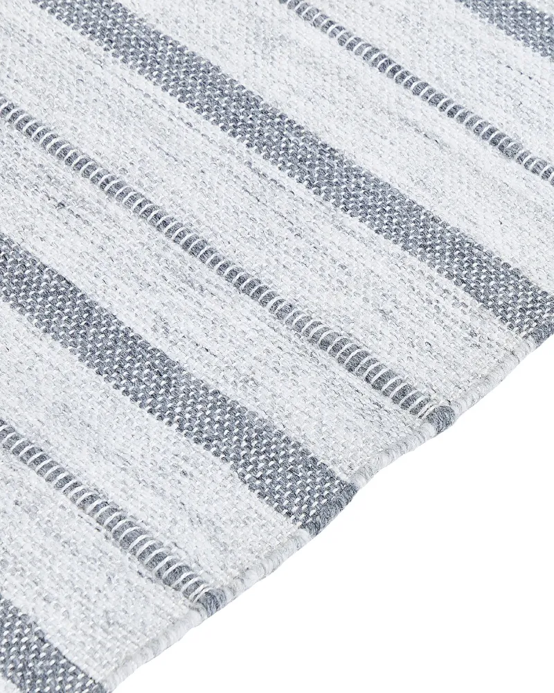 Tappeto bianco sudicio e grigio 160 x 230 cm BADEMLI