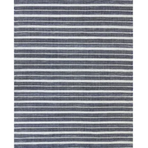 Tappeto blu cupo e bianco 160 x 230 cm BADEMLI